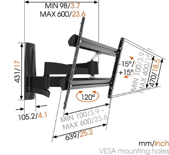 Uchwyt TV Vogels WALL 2350